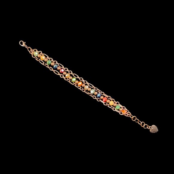 8pc Avante Jewelry COLLECTION Necklace Earrings Bracelets Coppertone Beads Chain - Picture 5 of 15